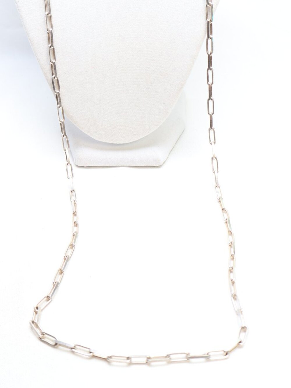 Uno de 50 Silver Tone Long Link Chain Charm Necklace $140 91cm